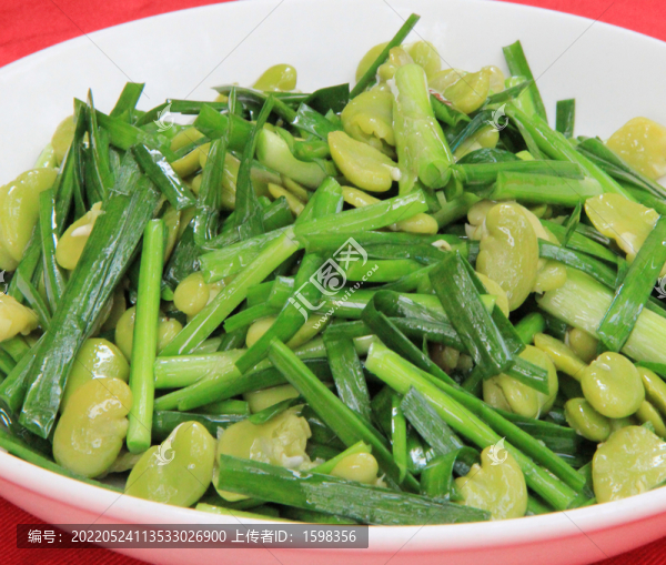 韭菜蠶豆
