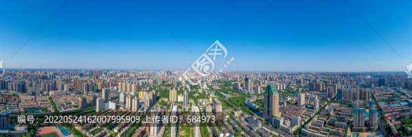 航拍河南鄭州裕達(dá)國(guó)貿(mào)酒店大樓