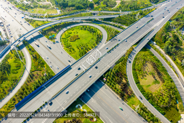 鄭州機場高速路航海路互通立交