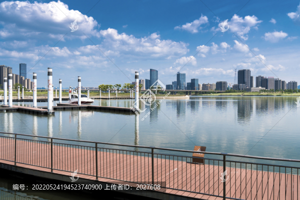 紹興上虞曹娥江江濱城市景觀