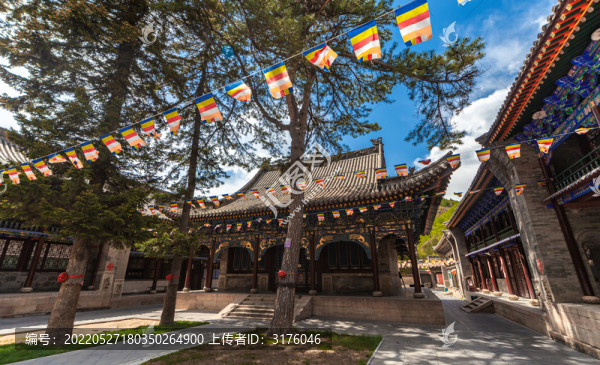 五臺山寺廟古建筑普化寺大殿