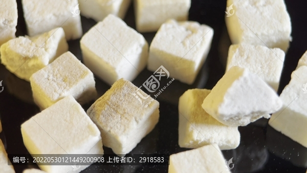 微距4k白茯苓