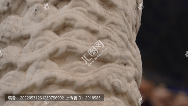 宮殿前的漢白玉欄桿故宮雕塑