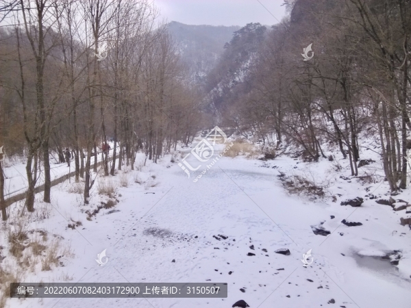 林下踏雪入深山
