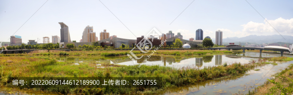 寶雞金陵河全景圖