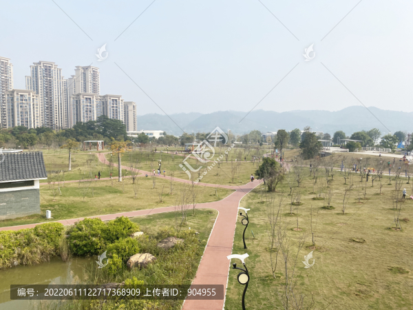 秋天的蒼海湖公園