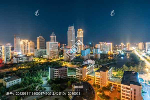 哈爾濱江北新區(qū)城市夜景