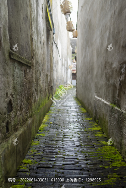 古鎮(zhèn)老街青磚路