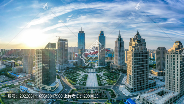 哈爾濱江北新區(qū)城市風(fēng)光航拍