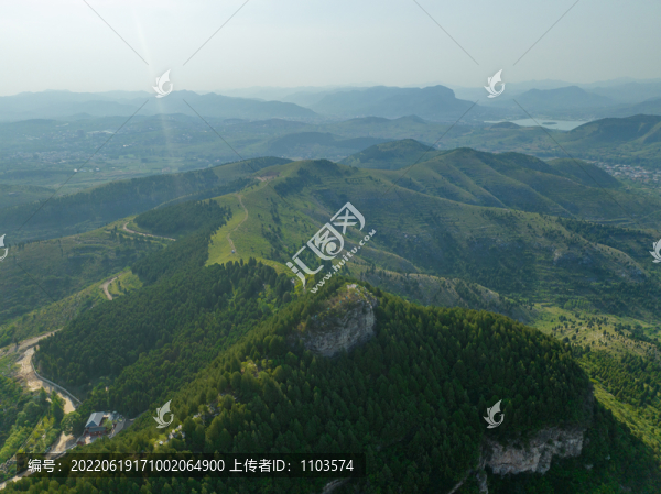 航拍濟南大寨山越野路線