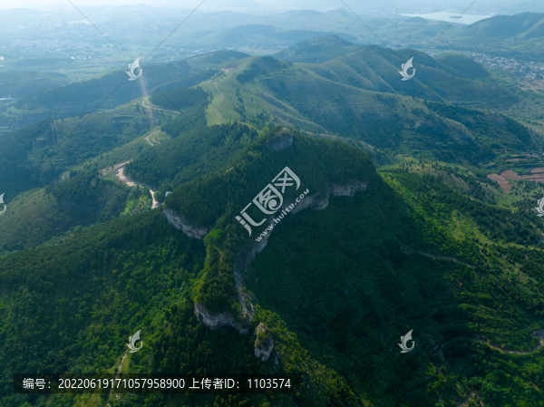 航拍濟(jì)南大寨山越野路線