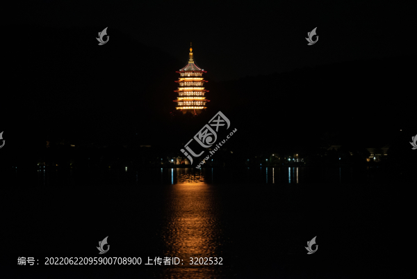 杭州西湖夜景