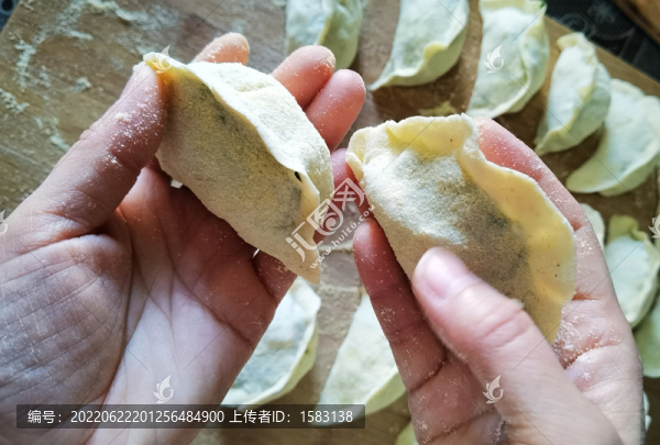 韭菜蒸餃