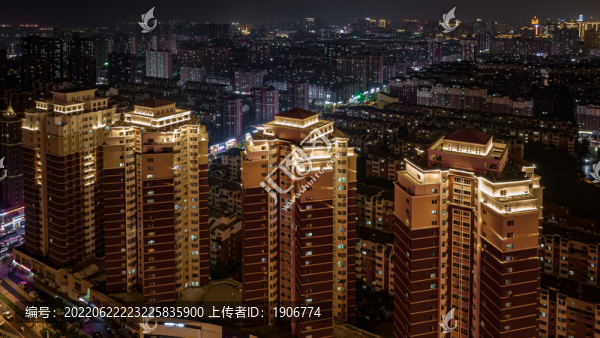 中國(guó)長(zhǎng)春城區(qū)夜景吉林大路
