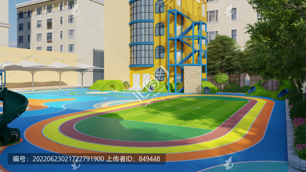 幼兒園室外景觀平面圖