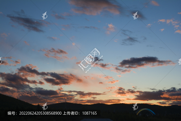傍晚的天空