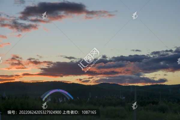 傍晚的天空