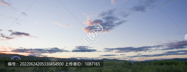 傍晚的天空