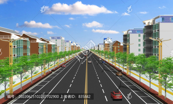 道路效果圖