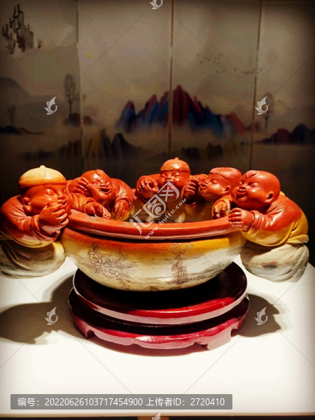玉雕聚寶盆