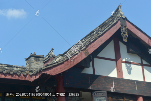 成都文殊坊民居屋頂爐灶煙囪