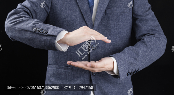 穿著正裝的人的各種手勢(shì)