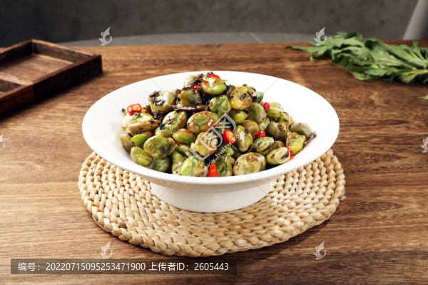腌菜蠶豆米