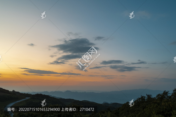 重慶趙云山云海日落晚霞-匯圖網(wǎng) www.fosd68.com 重慶趙云山云海日落晚霞