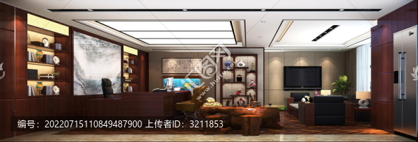 辦公室老總辦公室效果圖