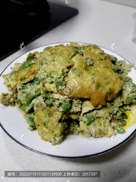 豆角煎雞蛋