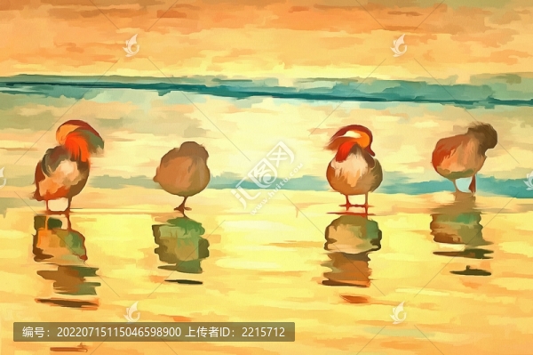 鳥(niǎo)類油畫(huà)
