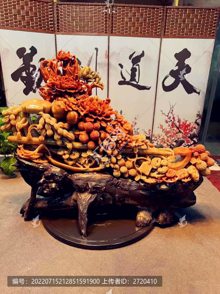玉雕一攬富貴