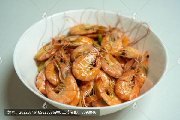 水煮鮮蝦