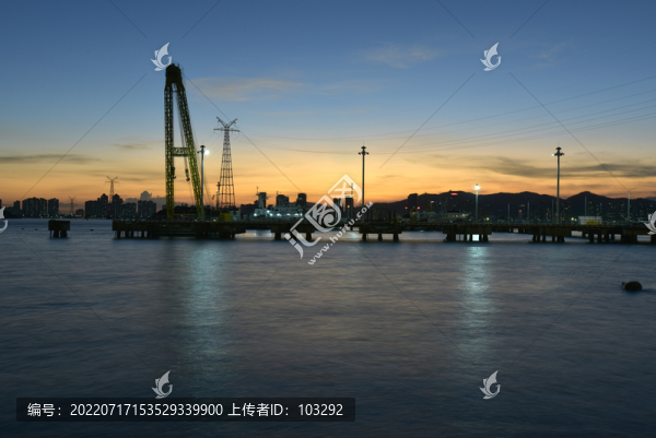 廈門第一碼頭的黃昏風(fēng)光