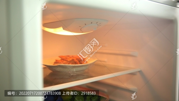 打開冰箱儲存食物保鮮