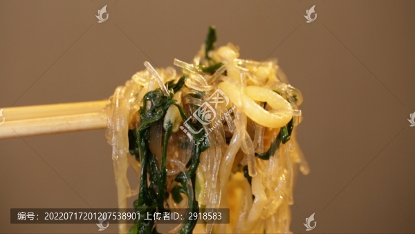 豆芽韭菜粉絲炒合菜食材