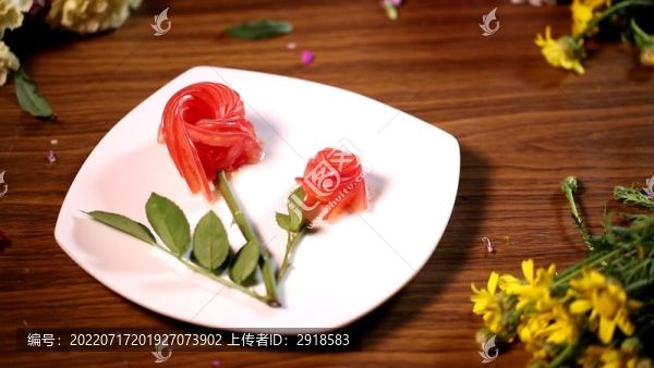 花刀擺盤(pán)西紅柿番茄
