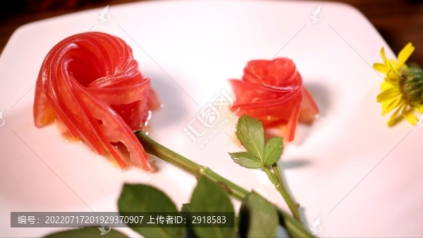 花刀擺盤(pán)西紅柿番茄