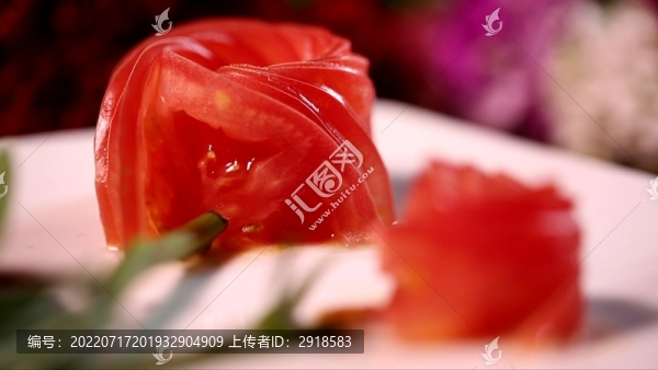 花刀擺盤西紅柿番茄