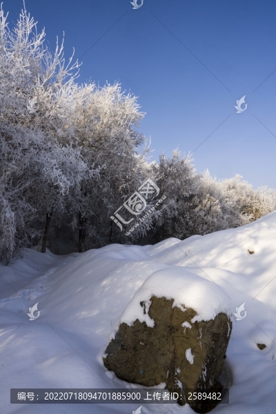 藍(lán)天雪景