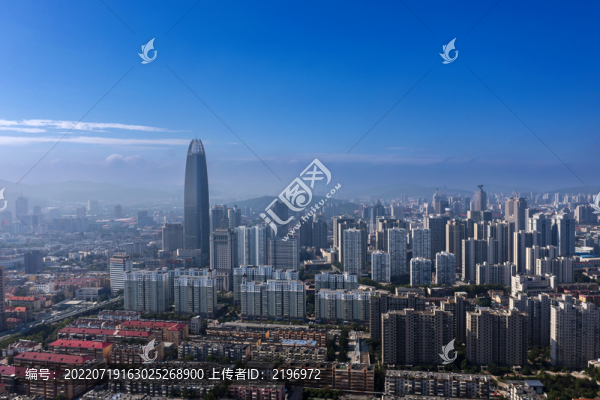 濟(jì)南綠地普利中心鳥(niǎo)瞰圖
