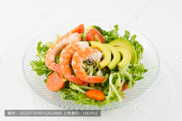 牛油果蝦仁蔬菜沙拉