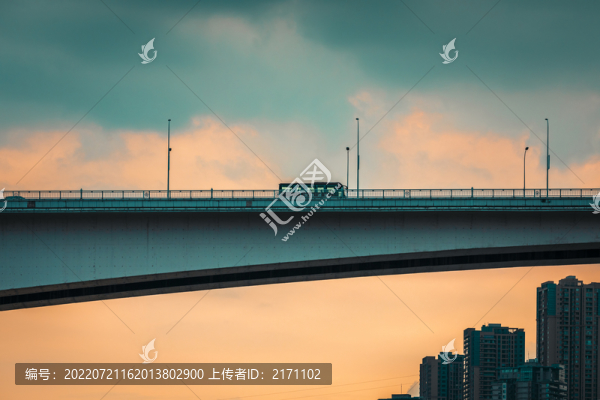 黃花園大橋晚霞