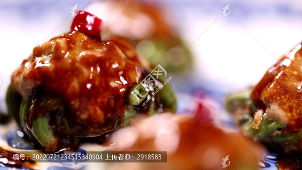 中華美食豇豆釀肉