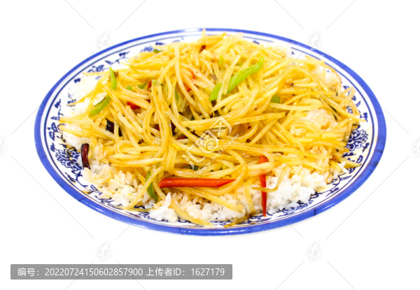 土豆絲蓋澆飯