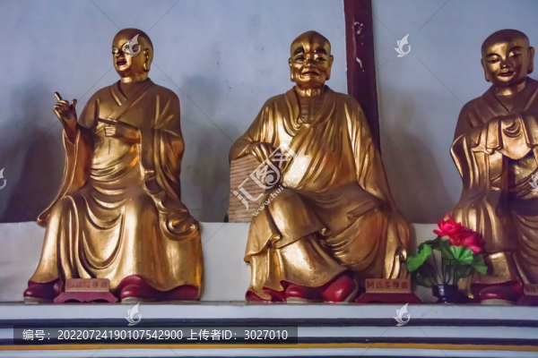 安慶市迎江寺大雄寶殿十八羅漢