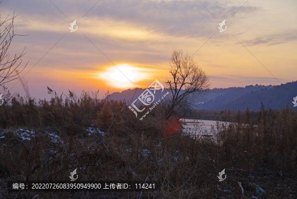 冬季東北農村風光