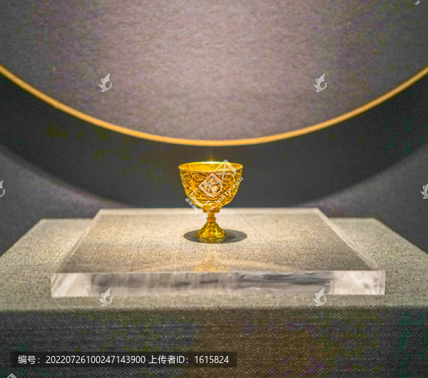 吐蕃金杯西藏文化黃金酒杯