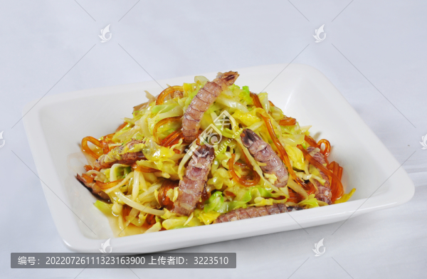 蝦爬肉炒甘藍(lán)