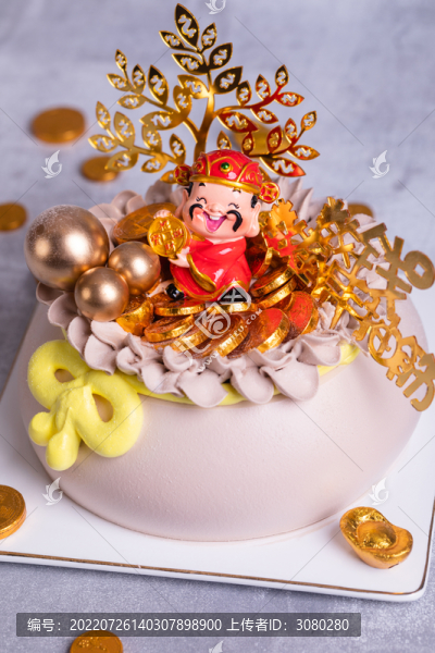 祝壽財(cái)神蛋糕